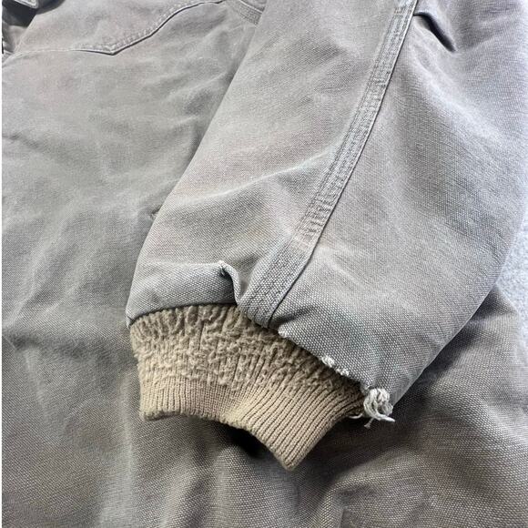 Vintage Carhartt J14 SDL Santa Fe Jacket 2XL Sandstone Duck Flannel Lined - Picture 8 of 10